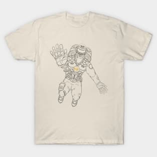 Spaceman Black Outline T-Shirt